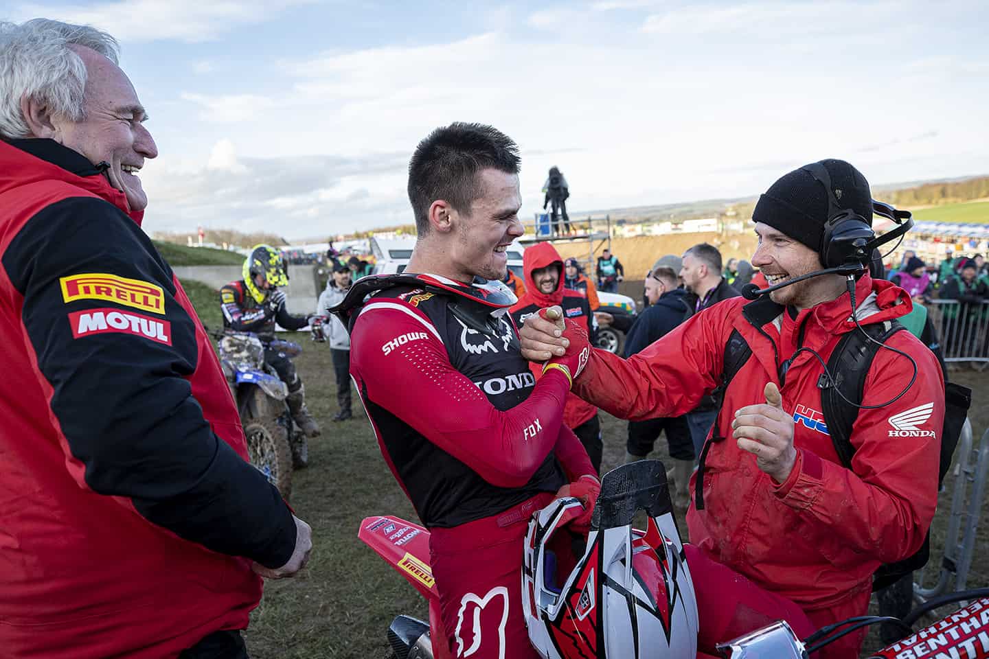 Tim Gajser (Honda) beim MXGP of Great Britain in Matterley Basin