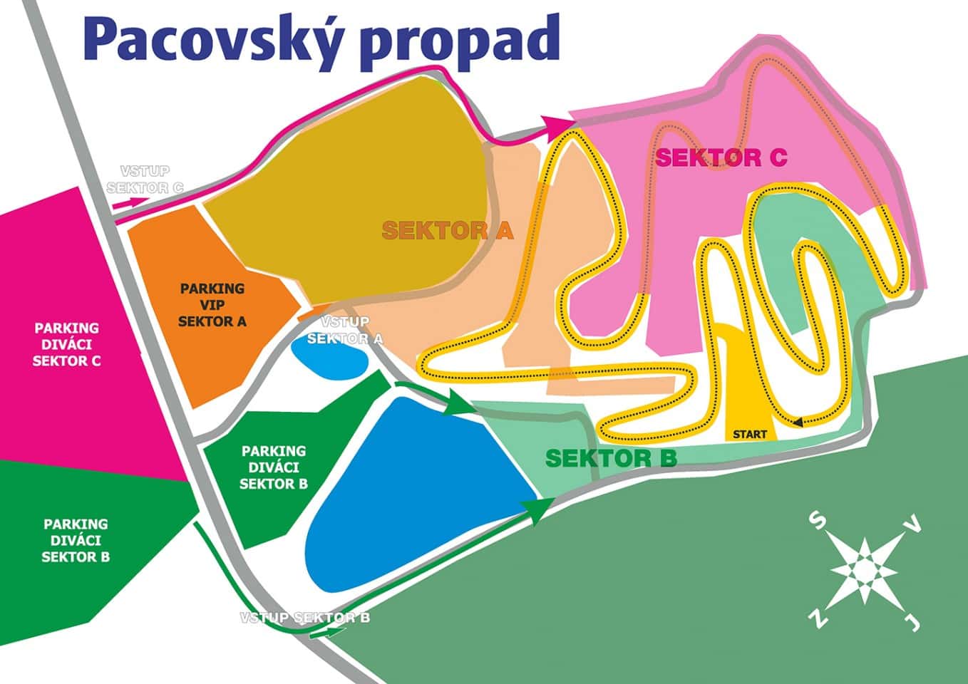 Tschechische Motocross-Meisterschaft 2020 in Pacov - Vorschau Sektoren