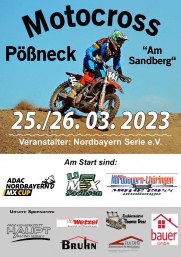 Motocross-Landesmeisterschaft Sachsen 2023 in Pößneck - Vorschau