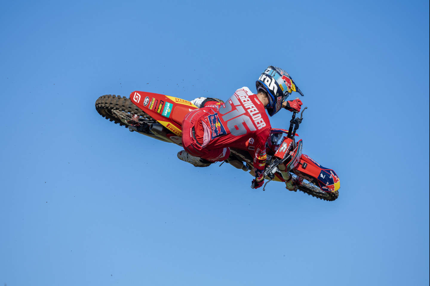 FIM Motocross-Weltmeisterschaft 2023 in Matterley Basin - MX2 Wertungsrennen 2 - Simon Längenfelder