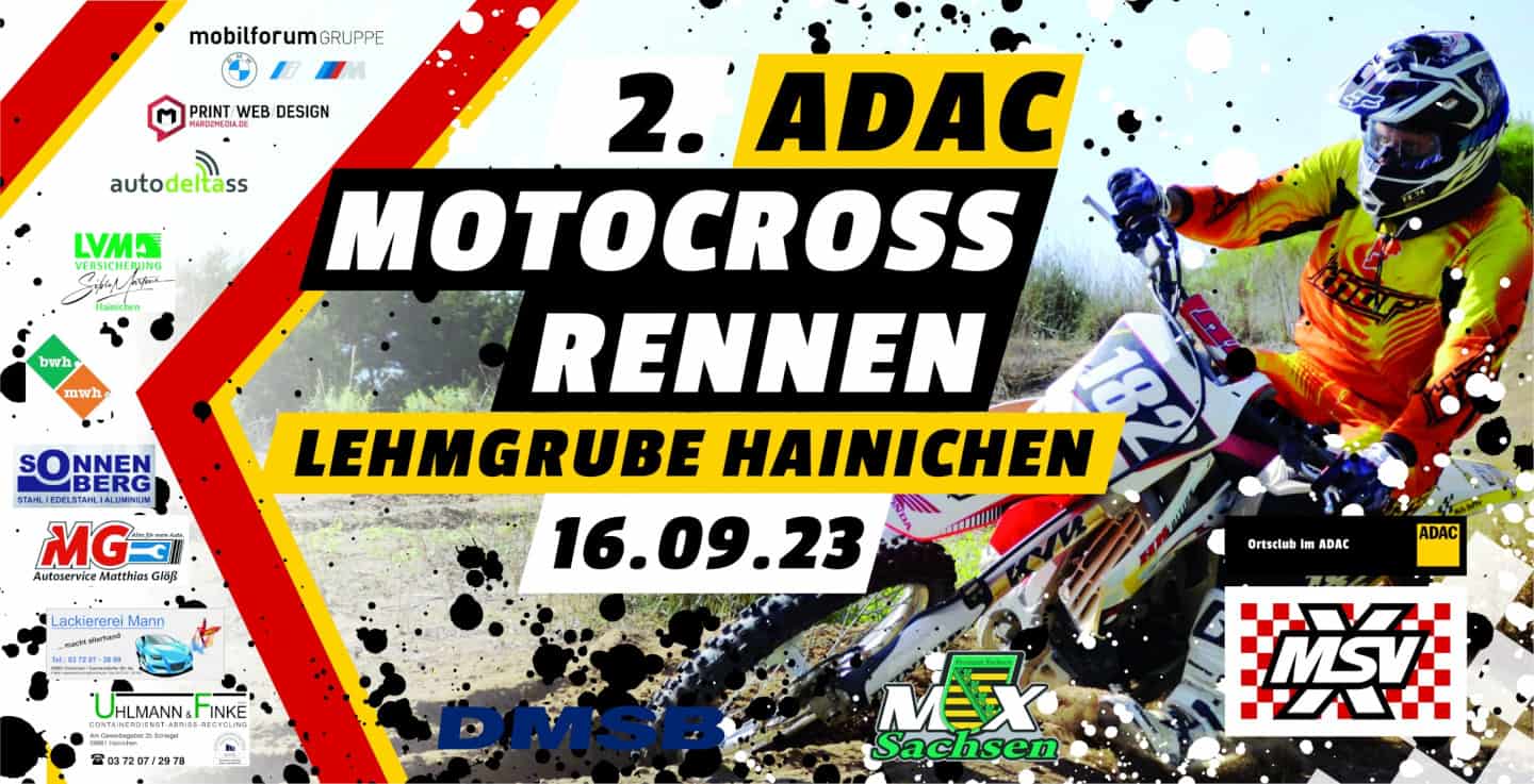 Motocross-Landesmeisterschaft Sachsen 2023 in Hainichen - Vorschau