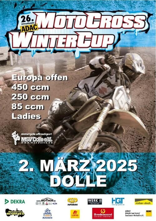 26. Int. ADAC Motocross-Wintercup in Dolle - Vorschau