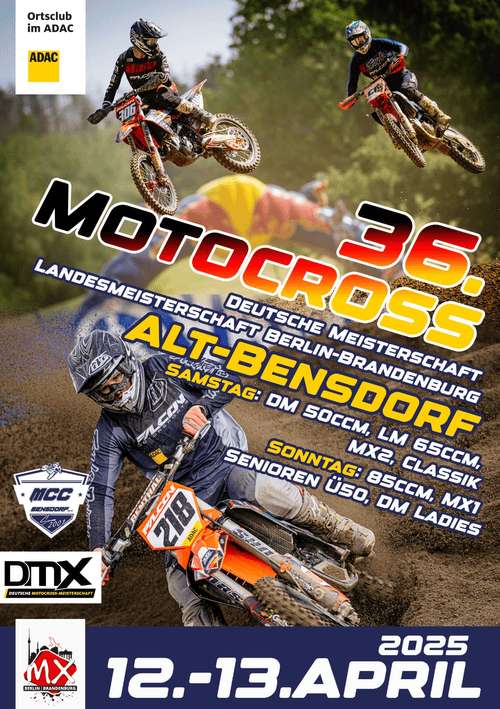 Deutsche Motocross-Meisterschaft 2025 in Bensdorf - Vorschau