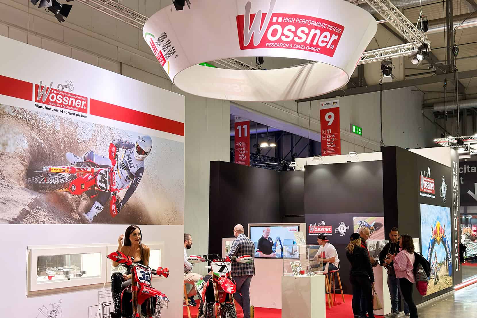 Viele Neuheiten auf der Messe am Stand von Wössner Kolben!