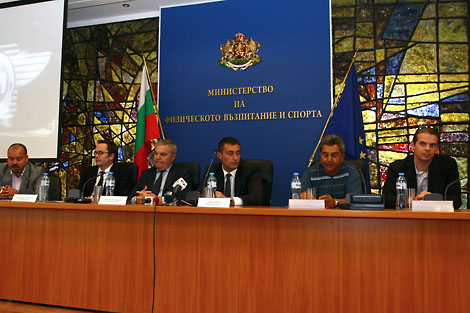 Gemeinsame Pressekonferenz mit Bulgariens Sportminister Svilen Neykov