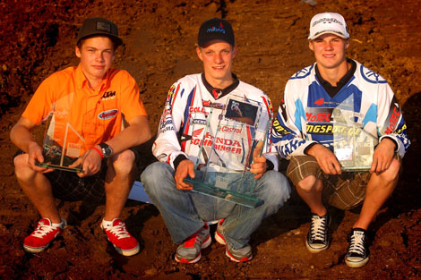 Die drei Champions 2011: Pauls Jo­nass, Günter Schmidinger und Ste­fan Kjer Ol­sen