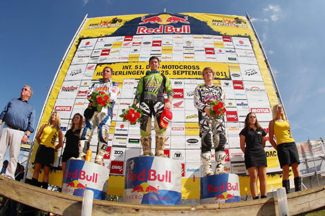 Davide von Zitzewitz auf dem Podium