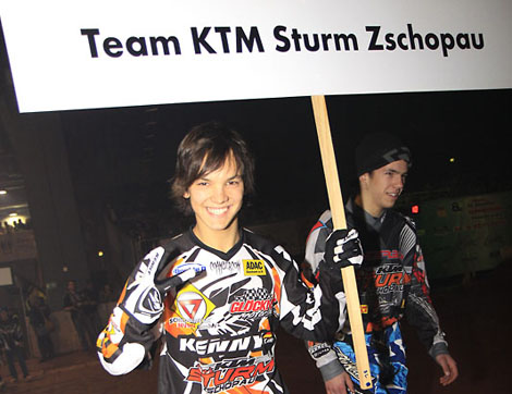 Startet in Chemnitz als Lokalmatador: SX2-Pilot Dominique Thury vom MX-Team KTM Sturm