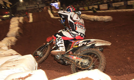 Fuhr schon 2010 in der SX2-Klasse auf das Chemnitzer Tagespodium: Lokalmatador Dominique Thury