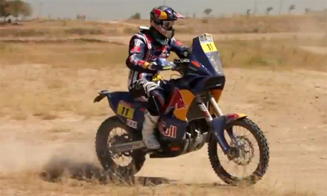 Cyril Despres bei seinen Dakar-Vorbereitungen