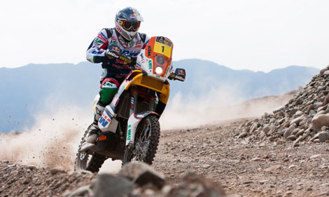 Feierte auf der gestrigen vierten Etappe seinen insgesamt 18.Tageserfolg bei einer Dakar: Marc Coma