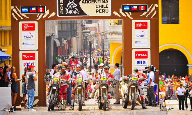 Sechs Mal Podium bei der Dakar 2012