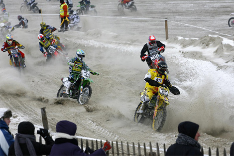 Eisige Temperaturen und jede Menge Sand waren die Zutaten des zweitägigen 7. Enduropale/Quaduro Pas-de-Calais