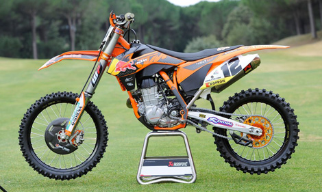 Max Nagls KTM 450 SX-F wird bereits von Ryan Dungey in der AMA Supercross Championship gefahren.