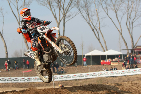 Mike Schaller startete als einziger Deutscher in der MX1-Klasse.