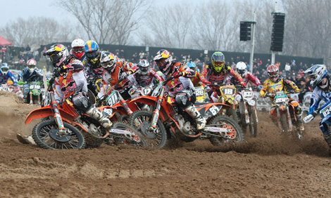 Jeremy Van Horebeek dominierte das MX2-Qualifikationsrennen von Beginn an.
