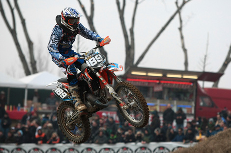 Kosak-Youngster Mika Kordbarlag war am Ende bester deutscher Fahrer in der MX2-Qualifikation.