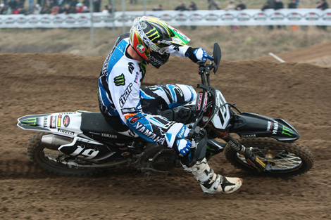 David Philippaerts wollte im ersten Rennen nicht kampflos seinem Landsmann Antonio Cairoli die Spitzenposition überlassen.