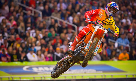 Ryan Dungey fuhr trotz Schlüsselbeinfraktur in St. Louis auf den zweiten Platz.