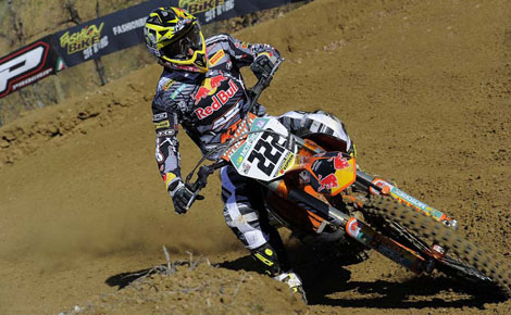 Antonio Cairoli gewann in Castiglione del Lago seinen ersten Wertungslauf bei der Int. Italienische MX Meisterschaft 2012.