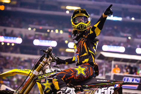 Statt Roczen konnte Lockenköpfchen Blake Wharton in Indianapolis triumphieren.