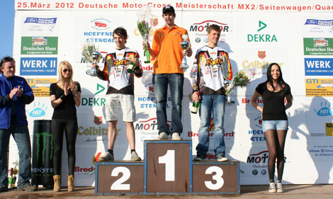 Die Top 3 des Auftakts zur DM Quad.