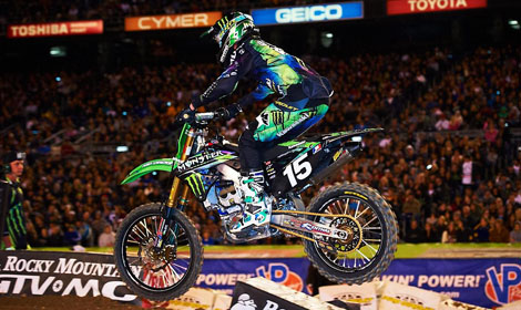 Dean Wilson geht als aktueller Spitzenreiter der SX-Lites-Westküstenmeisterschaft in die letzten Rennen.