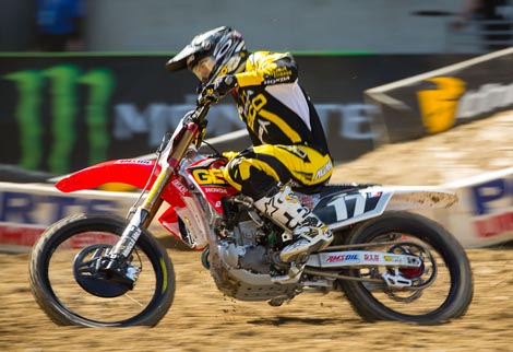 Eli Tomac behauptete lange Platz zwei.