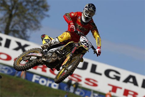 Kein Glück hatte Clement Desalle im zweiten Rennen, nach einem Sturz reichte es nur noch für Rang 18.