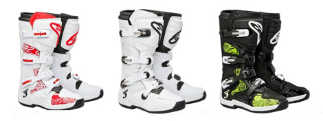 Mit etwas Glück, könnt ihr schon bald in einem dieser drei Tech 3 Stiefel-Paare an den Start gehen.