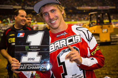 Justin Barcia holte zum zweiten Mal den Titel in der SX-Lites-Ostküstenmeisterschaft.