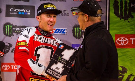 Eli Tomac stand nach dem Event in Salt Lake City als Champion in der SX-Lites-Westküstenmeisterschaft fest.