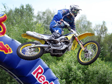 Marcus Schiffer geht am Sonntag von der Poleposition aus in die Rennen der ADAC MX Masters-Klasse.