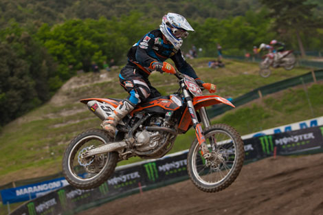 Tabellenleader Matthias Walkner aus Österreich startet morgen von der Poleposition aus in die MX3-Wertungsrennen.