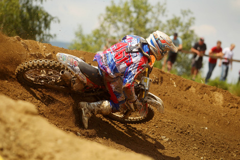 Romain Febvre sicherte sich in Lauf zwei einen starken zweiten Platz.