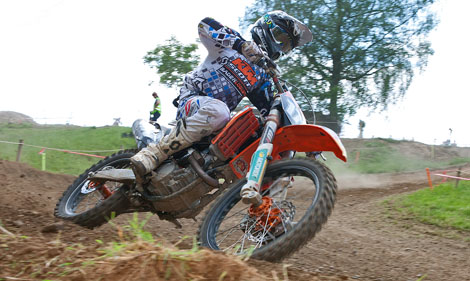 Valentin Guillod machte in Muri der Inter MX Swiss Championship seine Aufwartung und gewann den ersten MX2-Wertungslauf.