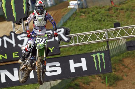 Christophe Pourcel sicherte sich mit einem Start-Ziel-Sieg im Qualifikationsrennen die Pole für die MX1-Wertungsläufe.