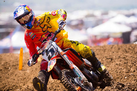 Ryan Dungey gewann nicht nur den ersten Lauf, sondern auch Rennen zwei und damit die Tageswertung.