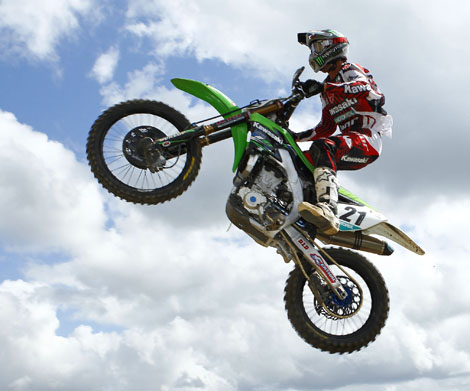 Überquerte im ersten Lauf wenige Sekunden nach Cairoli als Zweiter die Ziellinie: Gautier Paulin.