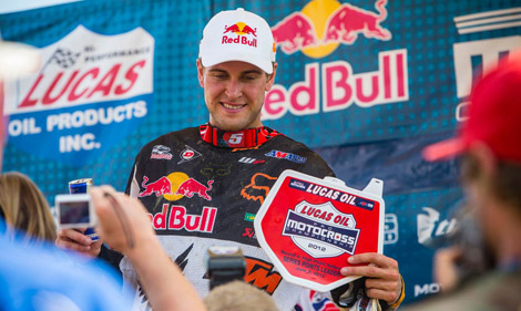 Ryan Dungey ist mit seinem zweiten Tagessieg auf aktuell auf Titelkurs .