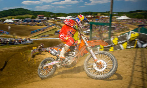 Ken Roczen musste sich im zweiten Rennen nur knapp geschlagen geben.