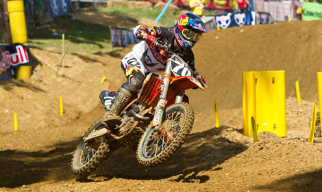 Ken Roczen gab in beiden Wertungsrennen der 250er Klasse lange Zeit die Pace vor.