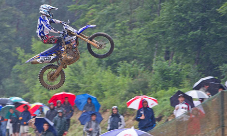 Romain Billerey führte von Beginn an das MX1-Fahrerfeld an.