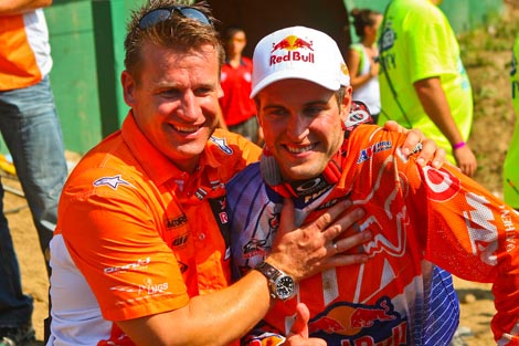 Am Ende hatten sowohl der gerade in den USA weilende KTM Motorsport Manager Pit Beirer als auch Ryan Dungey gut Lachen.