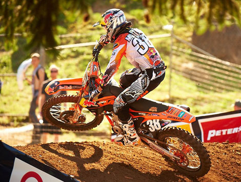 Marvin Musquin gab über einen Großteil des ersten Rennens den Ton an.