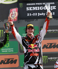 Jeffrey Herlings nach seinem Sieg beim Grand Prix of Russia