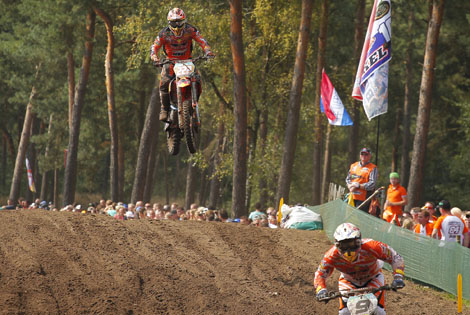 Zu Beginn des ersten MX1-Rennens ließ es Antonio Cairoli noch etwas ruhiger angehen.