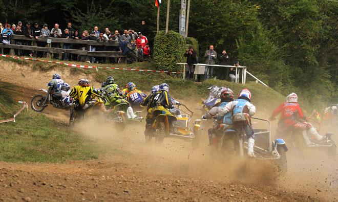 Start der Klasse Seitenwagen Open Pokal