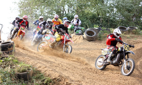 Start der Classic-Klasse mit dem Gesamtsieger Anton Kutter in Führung