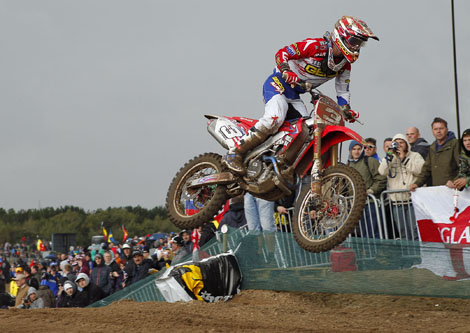 Auf US-Rider Justin Barcia richteten sich die Augen der Zuschauer im Open-Lauf.